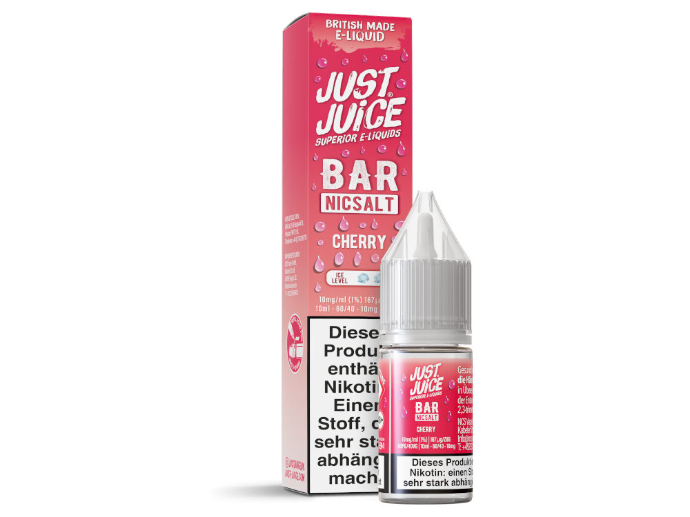 Just Juice - Bar - Cherry - Nikotinsalz Liquid 10 mg/ml