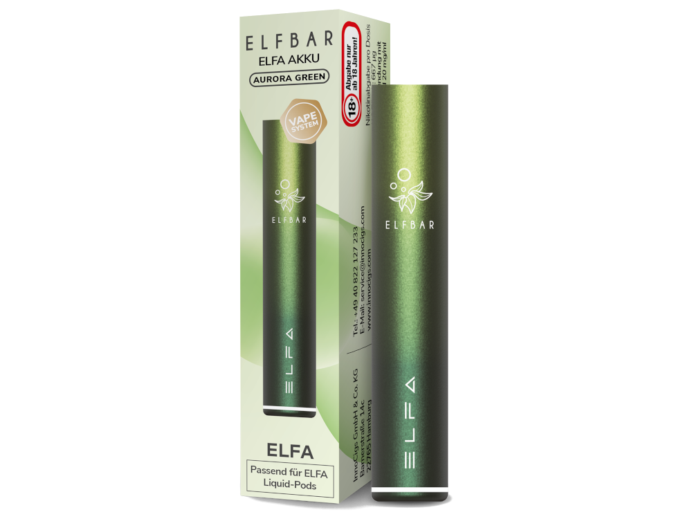 Elfbar - Elfa Akku 500 mAh Aurora Green