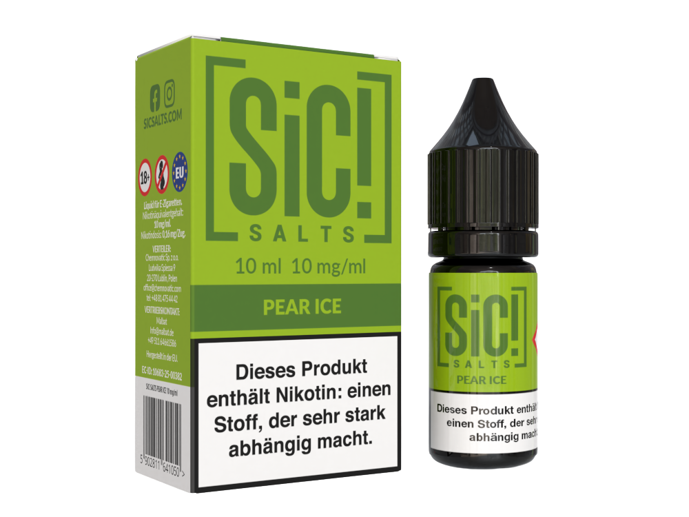 SiC! Salts - Pear Ice - Nikotinsalz Liquid 10 mg/ml