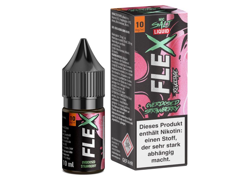 Revoltage - FLEX - Overdosed Strawberry - Nikotinsalz Liquid 10 mg/ml