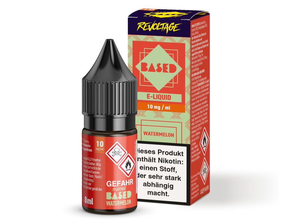 Revoltage - BASED - Watermelon Hybrid Nikotinsalz Liquid 8 ml 10 mg/ml