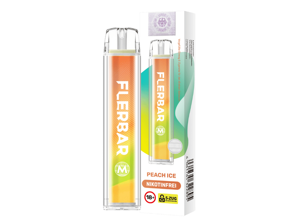 Flerbar - M Einweg E-Zigarette - Peach Ice 0 mg/ml