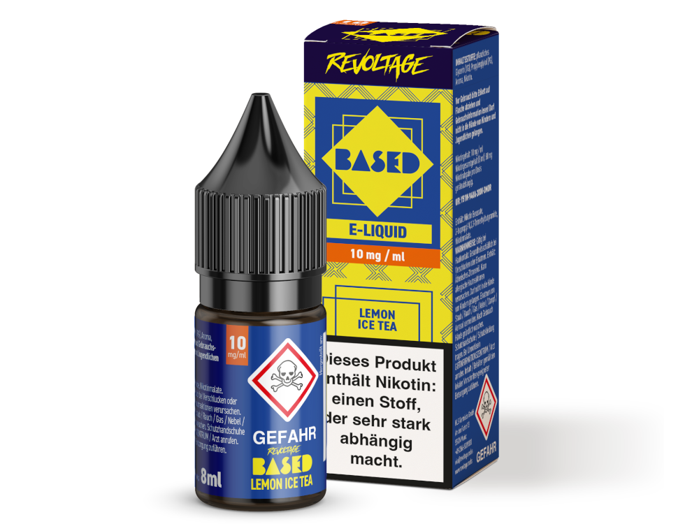 Revoltage - BASED - Lemon Ice Tea Hybrid Nikotinsalz Liquid 8 ml 10 mg/ml