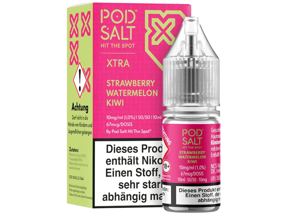 Pod Salt X - Strawberry Watermelon Kiwi - Nikotinsalz Liquid 10 mg/ml