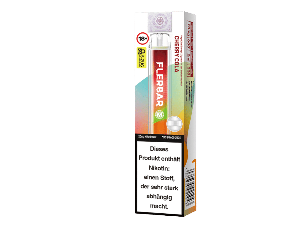 Flerbar - M Einweg E-Zigarette - Cherry Cola 20 mg/ml