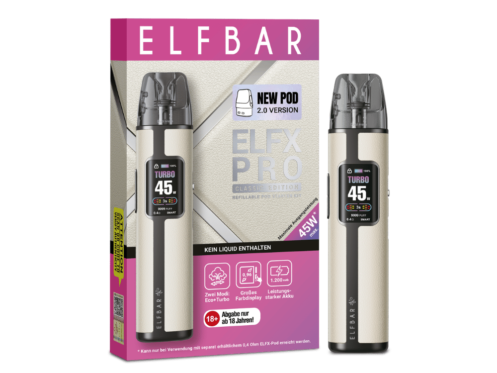 Elfbar - Elfx Pro Classic Edition E-Zigaretten Set White