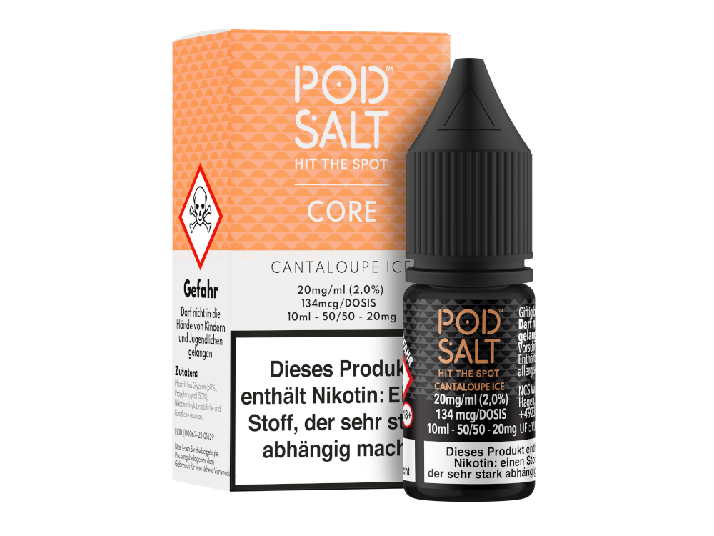 Pod Salt Core - Cantaloupe Ice - Nikotinsalz Liquid 20 mg/ml