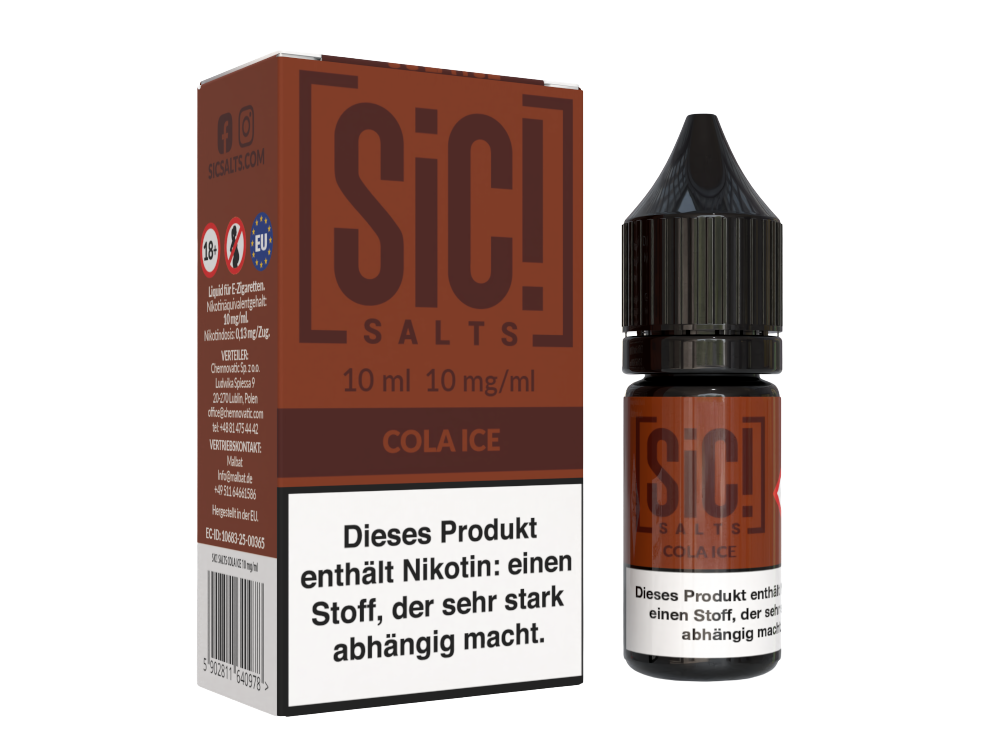 SiC! Salts - Cola Ice - Nikotinsalz Liquid 10 mg/ml