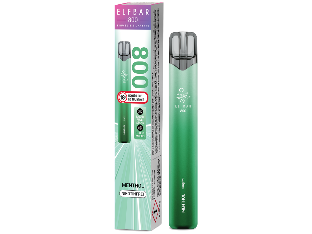 Elfbar 800 Einweg Vape - Menthol 0 mg/ml