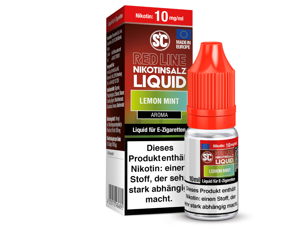 SC - Red Line - Lemon Mint - Nikotinsalz Liquid 10 mg/ml