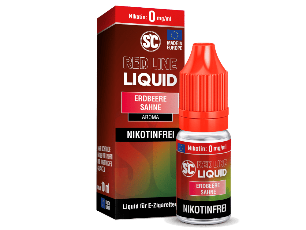 SC - Red Line - Erdbeere Sahne - Nikotinsalz Liquid