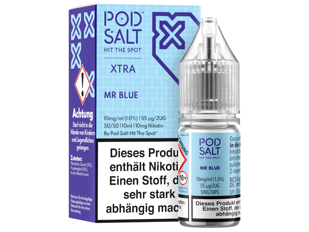 Pod Salt X - Nikotinsalz Liquid - Mr Blue