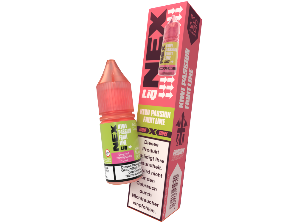 Pod Salt - NexLiq - Kiwi Passionfruit Lime - Nikotinsalz Liquid 0 mg/ml