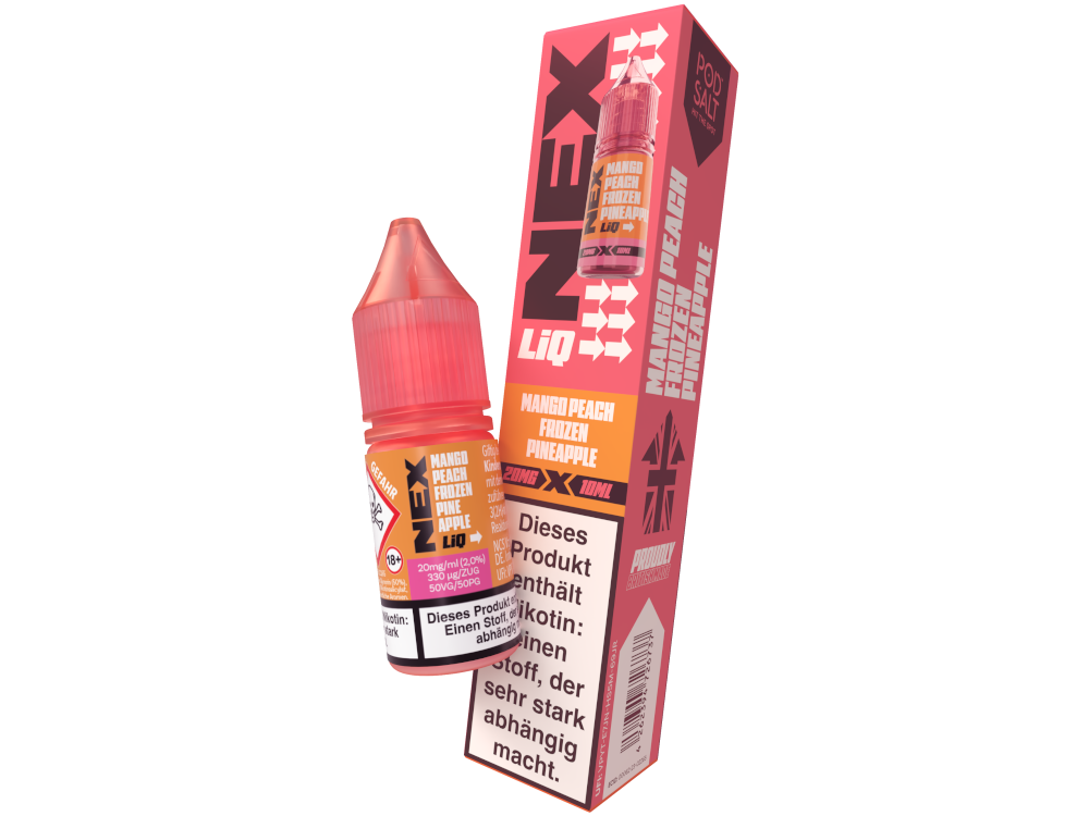 Pod Salt - NexLiq - Mango Peach Frozen Pineapple - Nikotinsalz Liquid 20 mg/ml