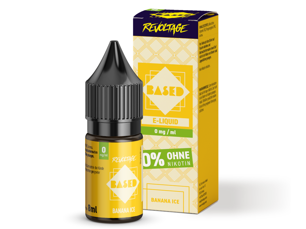 Revoltage - BASED - Banana Ice Hybrid Nikotinsalz Liquid 8 ml 0 mg/ml