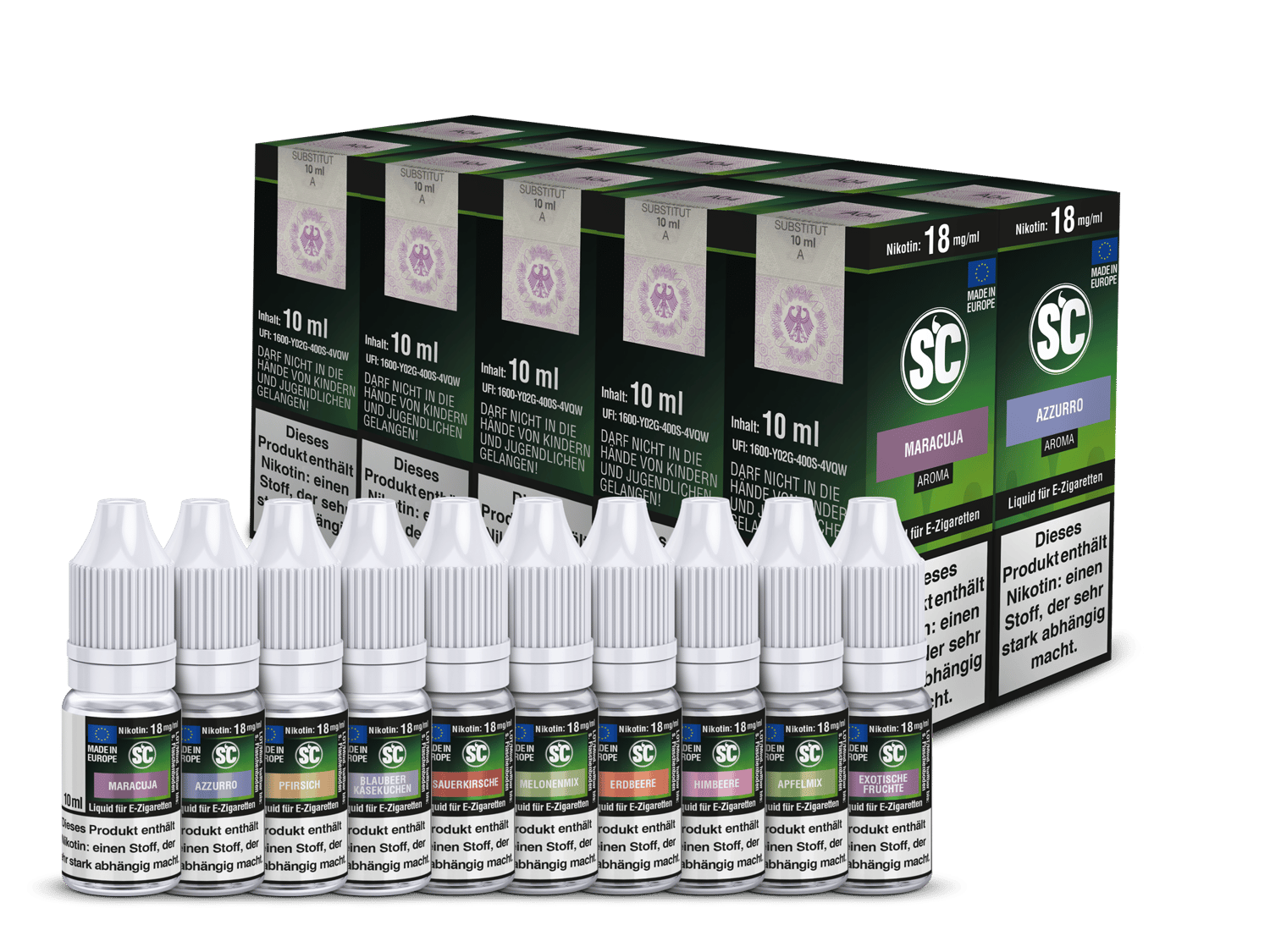 Fruit Probierbox E-Zigaretten Liquid