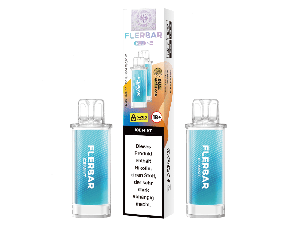 Flerbar - POD Ice Mint 20 mg/ml (2 Stück pro Packung)