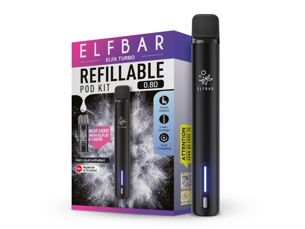 Elfbar - Elfa Turbo E-Zigaretten Set Black