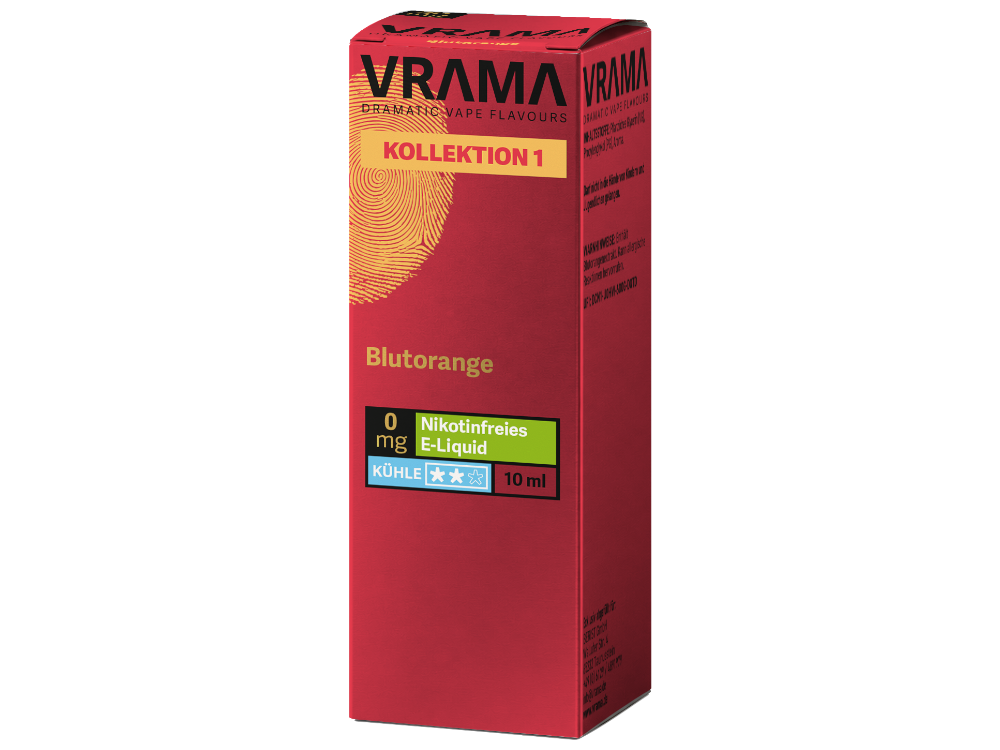 VRAMA - Kollektion 1 - Nikotinsalz Liquid - Blutorange