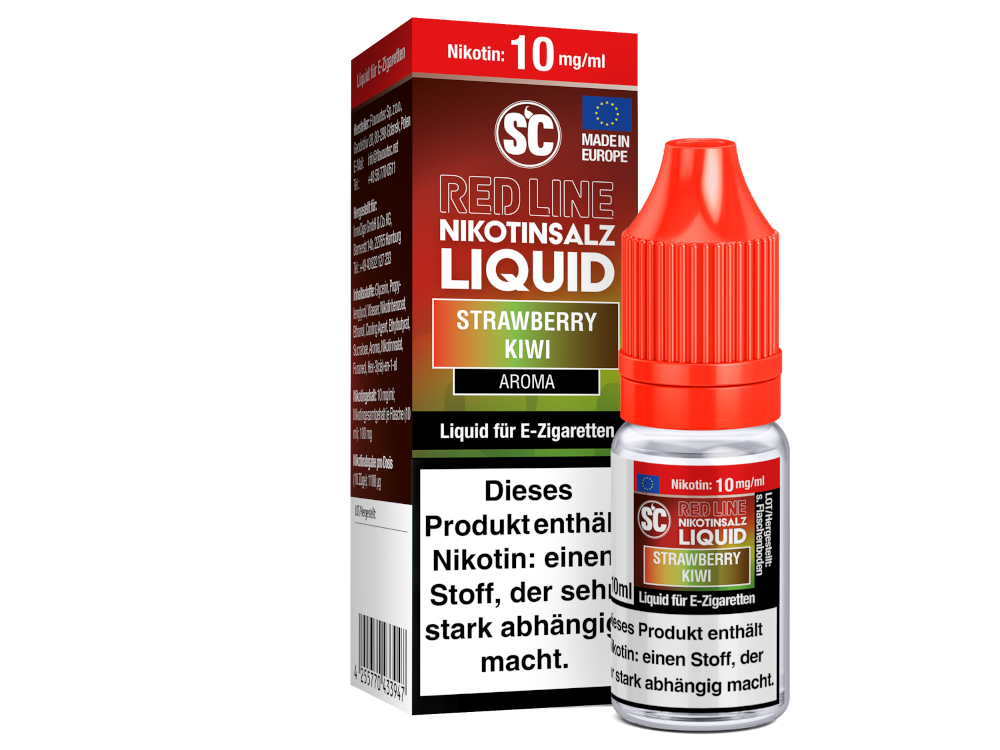 SC - Red Line - Strawberry Kiwi - Nikotinsalz Liquid 10 mg/ml