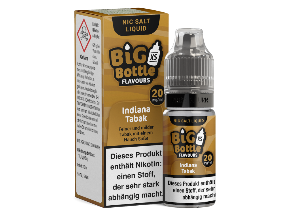 Big Bottle - Indiana Tabak - Nikotinsalz Liquid 20 mg/ml