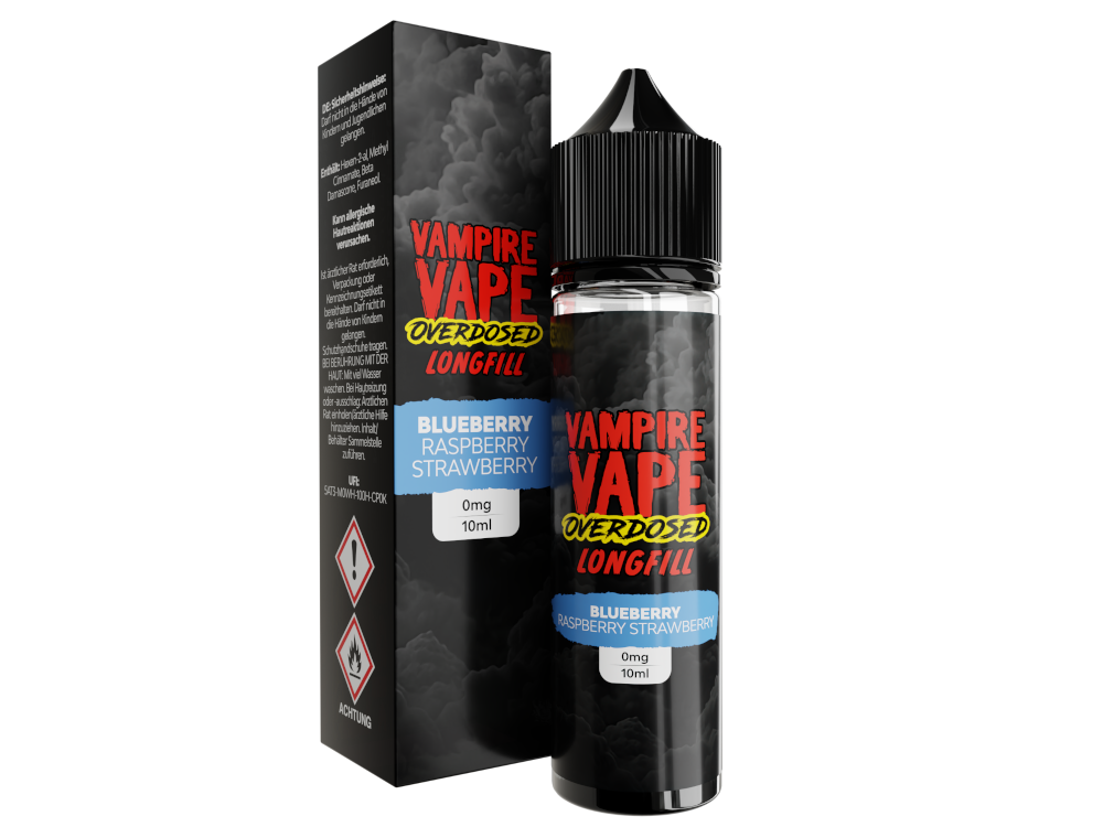 Vampire Vape - Overdosed - Aroma Blueberry Raspberry Strawberry 10 ml