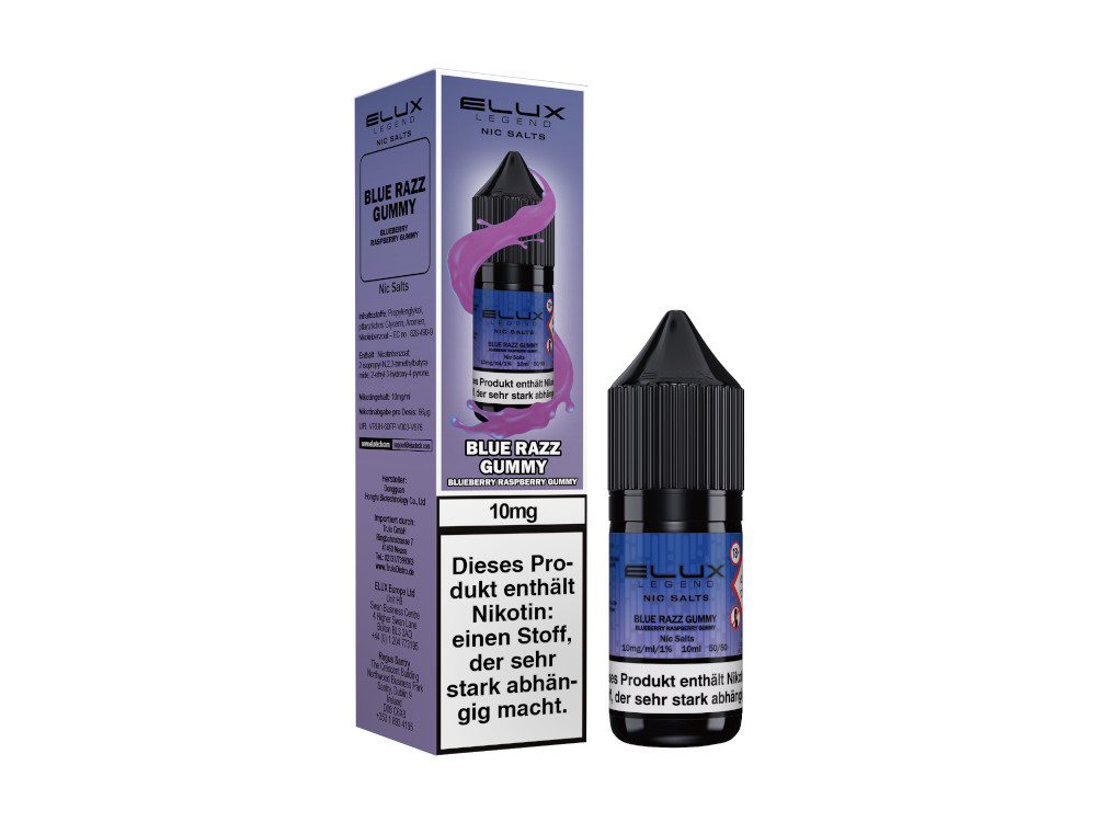 Elux - Blue Razz Gummy - Nikotinsalz Liquid 10 mg/ml