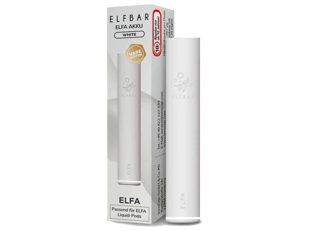 Elfbar - Elfa Akku 500 mAh White