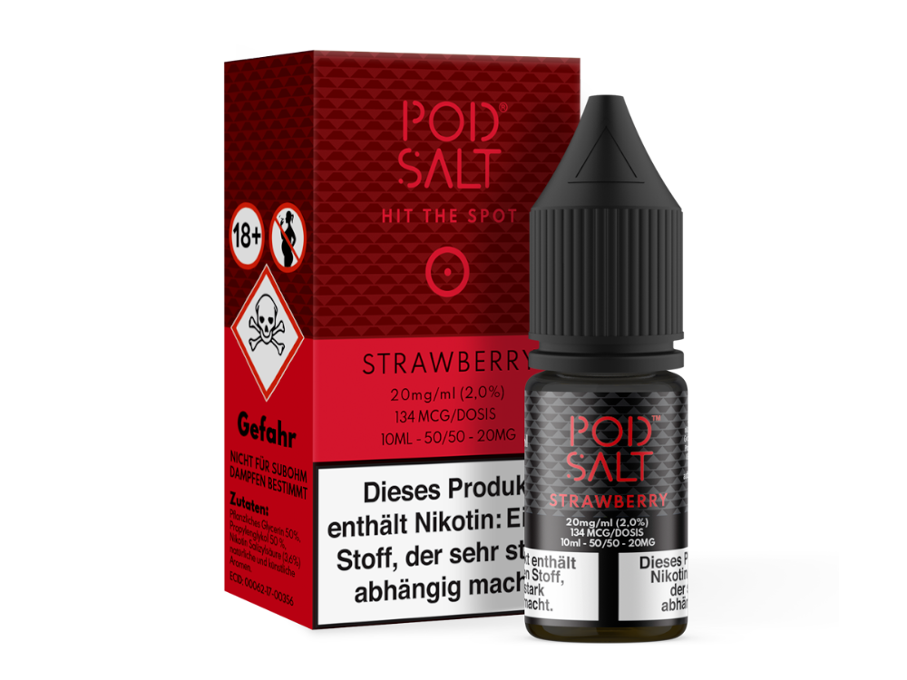 Pod Salt - Strawberry - Nikotinsalz Liquid 20 mg/ml