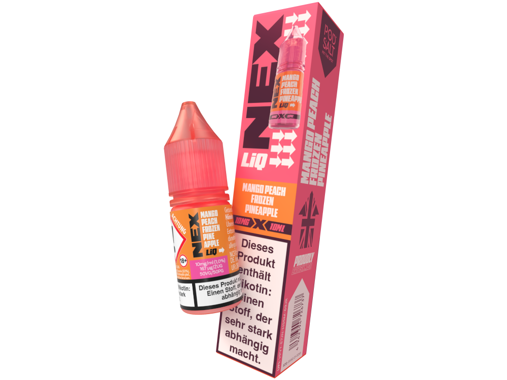 Pod Salt - NexLiq - Mango Peach Frozen Pineapple - Nikotinsalz Liquid 10 mg/ml