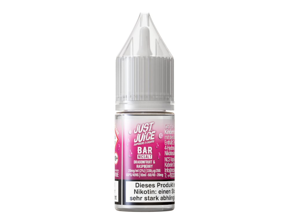 Just Juice - Bar - Dragonfruit & Raspberry - Nikotinsalz Liquid 20 mg/ml – Bild 2