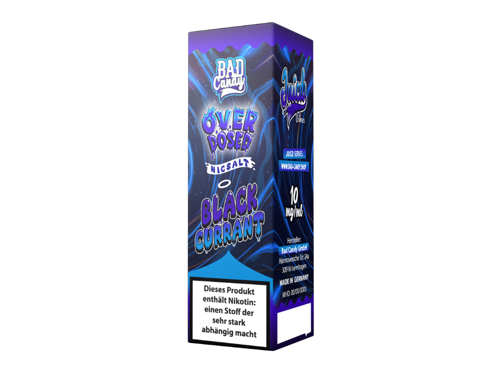 Bad Candy Liquids - Juicd - Overdosed Blackcurrant - Nikotinsalz Liquid 10 mg/ml