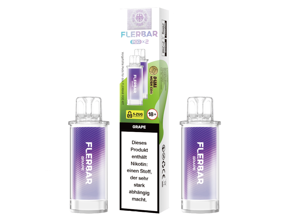 Flerbar - POD Grape 20 mg/ml (2 Stück pro Packung)