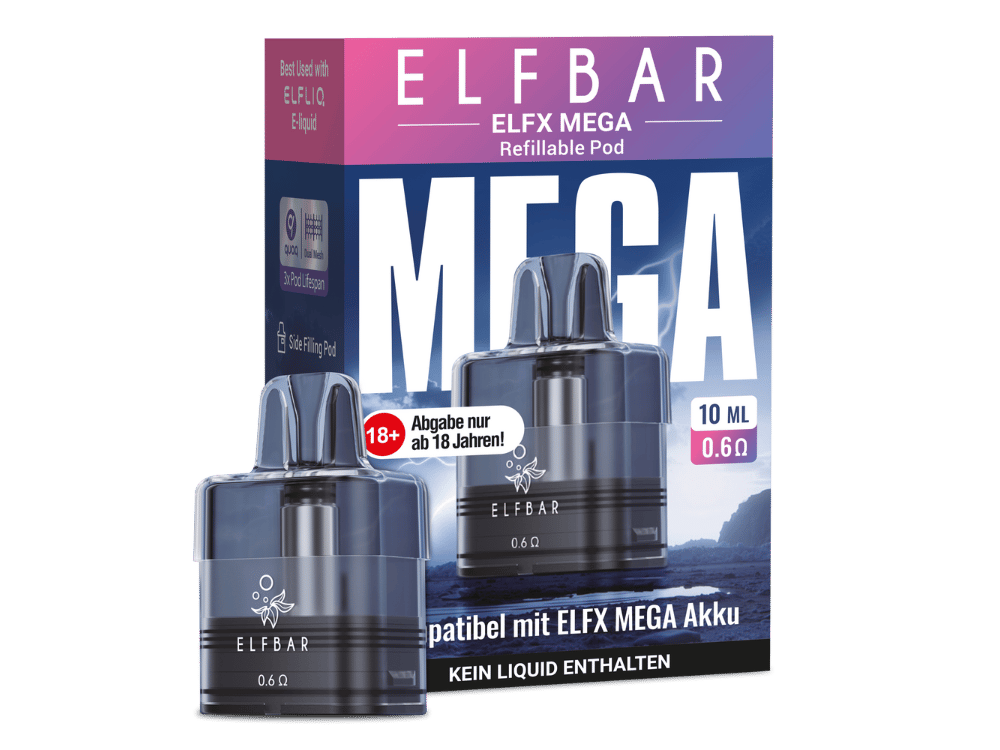 Elfbar - Elfx Mega Pod mit 0,6 Ohm 10 ml