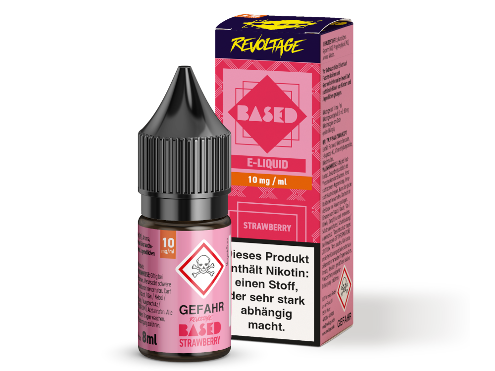 Revoltage - BASED - Strawberry Hybrid Nikotinsalz Liquid 8 ml 10 mg/ml