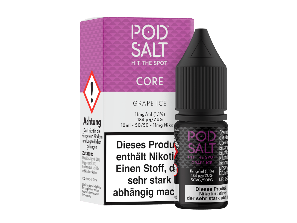 Pod Salt Core - Grape Ice - Nikotinsalz Liquid 11 mg/ml