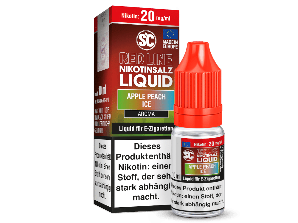 SC - Red Line - Apple Peach Ice - Nikotinsalz Liquid 20 mg/ml
