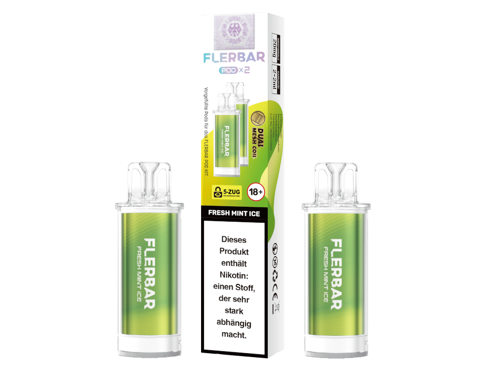Flerbar - POD Fresh Mint Ice 20 mg/ml (2 Stück pro Packung)