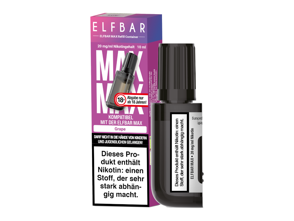 Elfbar - Max Refill Container - Grape 20 mg/ml