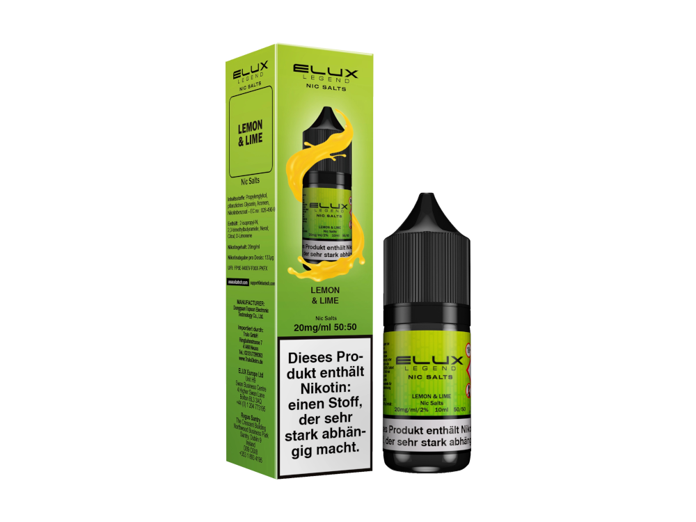 Elux - Lemon & Lime - Nikotinsalz Liquid 10 mg/ml