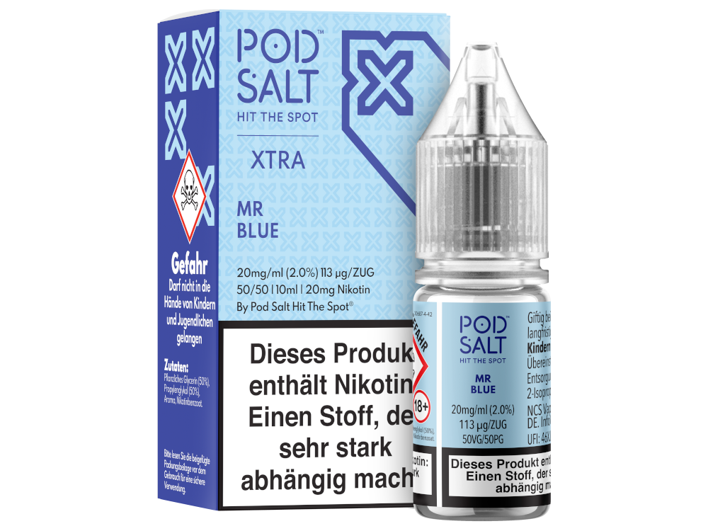 Pod Salt X - Nikotinsalz Liquid - Mr Blue
