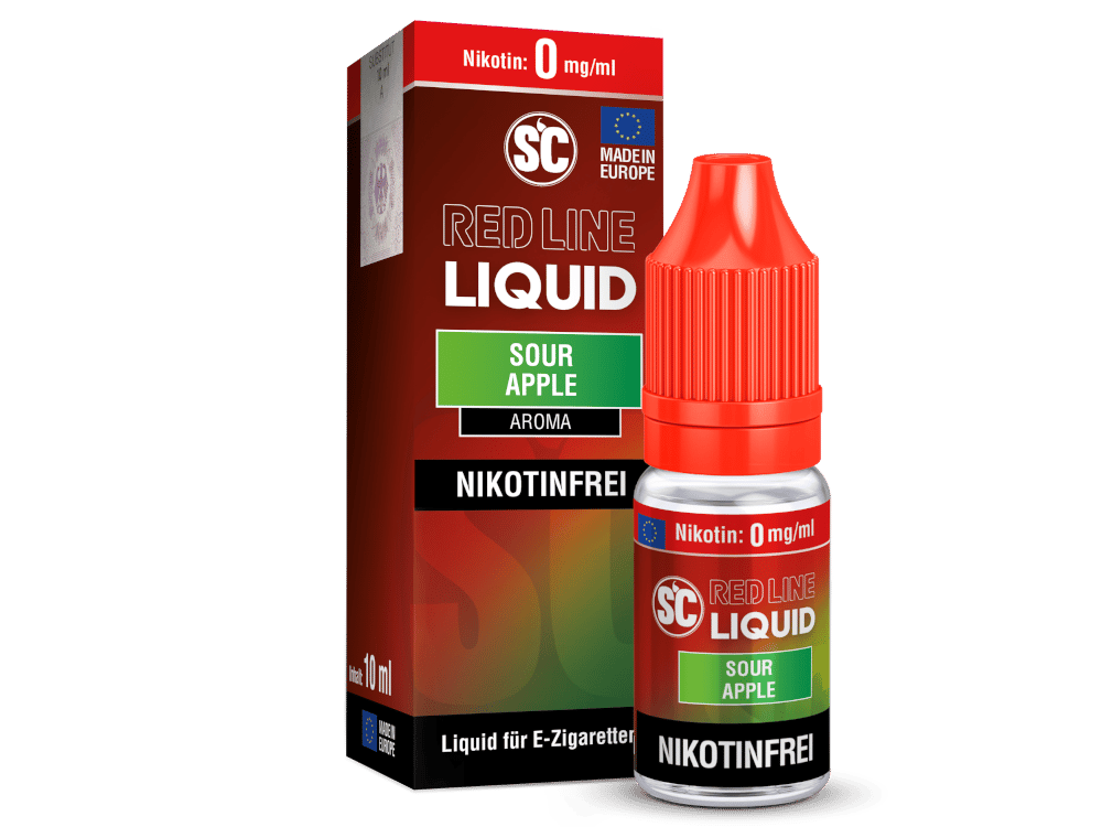 SC - Red Line - Sour Apple - Nikotinsalz Liquid