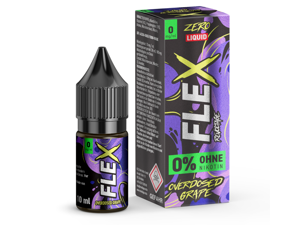 Revoltage - FLEX - Overdosed Grape - Nikotinsalz Liquid 0 mg/ml