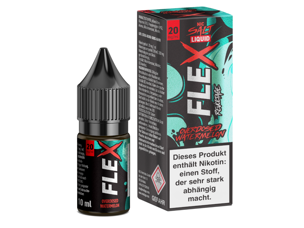 Revoltage - FLEX - Overdosed Watermelon - Nikotinsalz Liquid 20 mg/ml