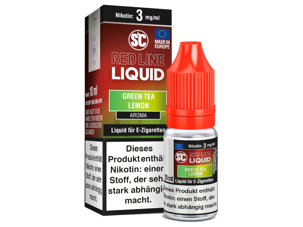 SC - Red Line Nikotin - Green Tea Lemon 3 mg/ml