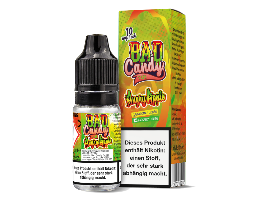 Bad Candy Liquids - Angry Apple - Nikotinsalz Liquid 10 mg/ml