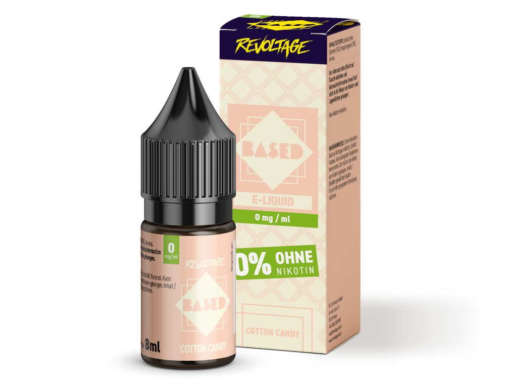 Revoltage - BASED - Cotton Candy Hybrid Nikotinsalz Liquid 8 ml 0 mg/ml