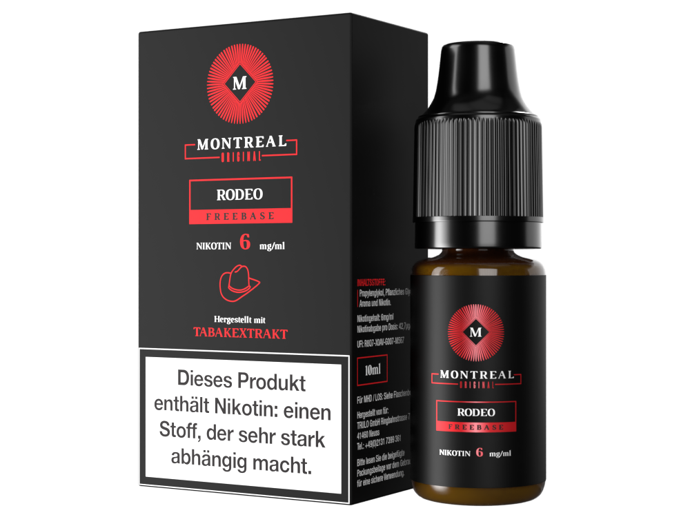 Montreal Original - Rodeo E-Zigaretten Liquid 6 mg/ml