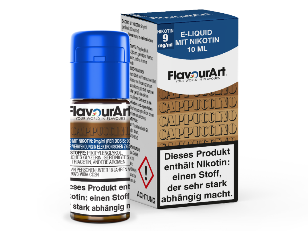 FlavourArt - Cappuccino E-Zigaretten Liquid 9 mg/ml